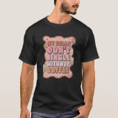Mijn bel niet jingle zonder koffie grappige kerst t-shirt (Voorkant)