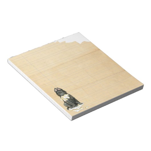 Mijn Belgische Sheepdog Ate Mijn thuiswerk Notitieblok (Schuin)