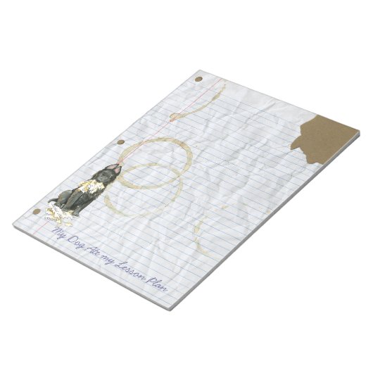 Mijn Belgische Sheepdog Ate My Lesson Plan Notitieblok (Schuin)