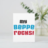 Mijn Beppe Rocks T-shirts en geschenken Briefkaart (Staand voorkant)