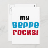Mijn Beppe Rocks T-shirts en geschenken Briefkaart (Voorkant / Achterkant)