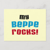 Mijn Beppe Rocks T-shirts en geschenken Briefkaart (Voorkant)