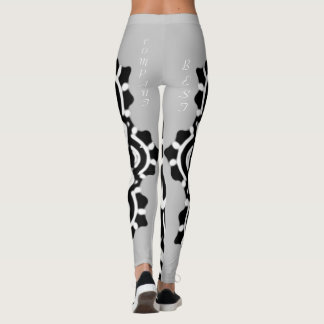 MIJN BESTE GEZELSCHAP MANDALA KUNST IN ZWARTE BLOE LEGGINGS