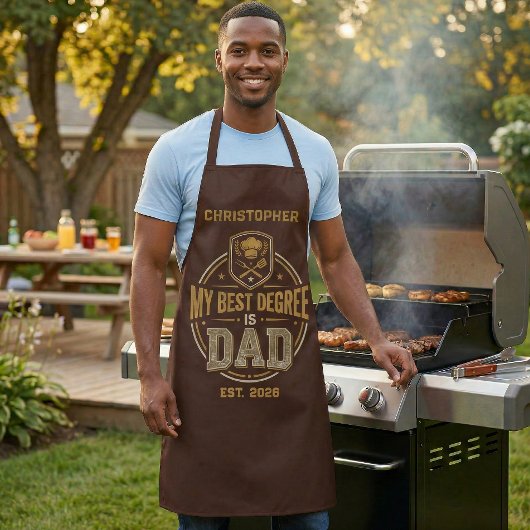 Mijn beste graad is Vaderdag Schort