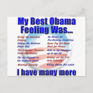 Mijn beste obama-gevoel was... briefkaart