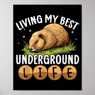 Mijn Beste Ondergrondse Leven Funge Gruroog Dieren Poster