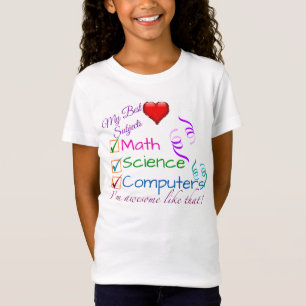 Mijn beste onderwerpen - Wiskunde, wetenschap, com T-shirt