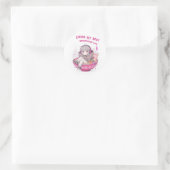 Mijn beste ongehinderde leven ronde sticker (Tas)