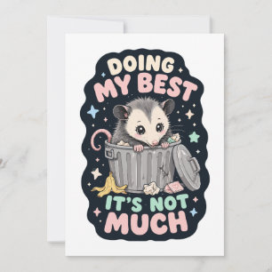 Mijn beste opossum humor kaart