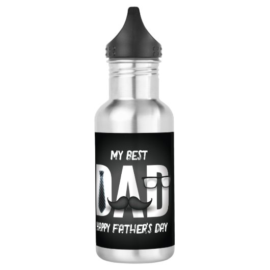 Mijn beste vader ooit, Vaderdag Foto Waterfles (Links)