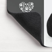 Mijn beste vriend B&W Pet Foto gepersonaliseerd Muismat (Hoek)