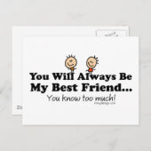 Mijn beste vriend briefkaart (Voorkant / Achterkant)