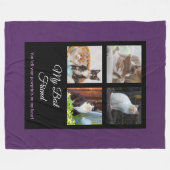 Mijn beste vriend Custom Pet Photo Fleece Deken (Voorkant (Horizontaal))