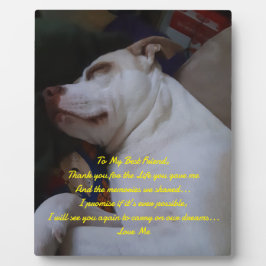 Mijn beste vriend fotoplaat