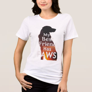 Mijn beste vriend heeft poten - Silhouet van een h Tri-Blend Shirt
