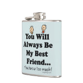 Mijn beste vriend heupfles (Links)