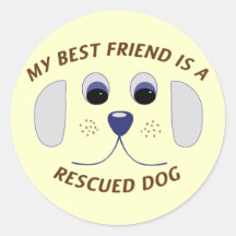 Mijn beste vriend is een geredde hond