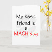 Mijn Beste Vriend is een Hond van MACH Kaart (Gele Bloem)