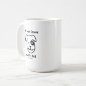 Mijn beste vriend is een pit-stier koffiemok (Voorkant links)