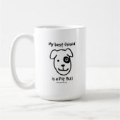 Mijn beste vriend is een pit-stier koffiemok (Links)