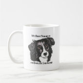 Mijn beste vriend is een zwarte en witte Engelse S Koffiemok (Links)