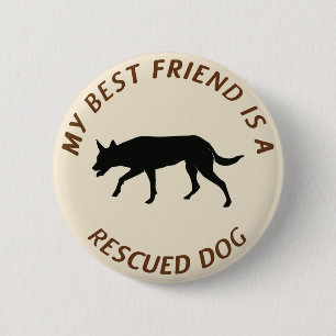 Mijn beste vriend (Kelpie) Ronde Button 5,7 Cm