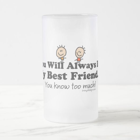 Mijn beste vriend matglas bierpul (Center)