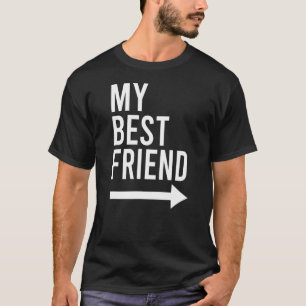 Mijn beste vriend met pijl wijzen links Bestie 2 T-shirt