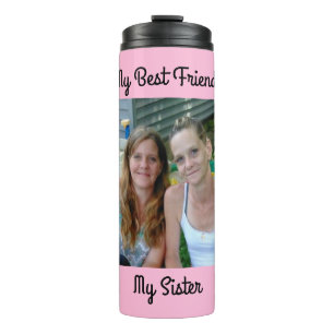 Mijn beste vriend, mijn zus, gepersonaliseerde fot thermosbeker