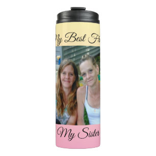 Mijn beste vriend, mijn zus, gepersonaliseerde fot thermosbeker