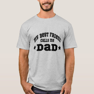Mijn beste vriend noemt me Vader Vaderdag Retro Vi T-shirt