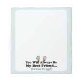 Mijn beste vriend notitieblok (Voorkant)