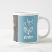 Mijn beste vriend Pet Dog Foto gepersonaliseerd Extra Grote Beker (Rechts)