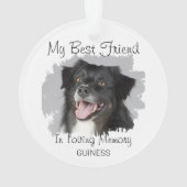 Mijn beste vriend | Pet Memorial Ornament (achterkant)