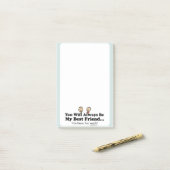 Mijn beste vriend post-it® notes (Op bureau)