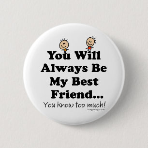 Mijn beste vriend ronde button 5,7 cm