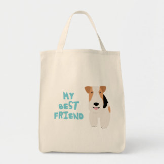 Mijn beste vriend Wire Fox Terrier Tote Bag