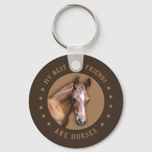 Mijn beste vrienden zijn paarden sleutelhanger