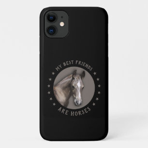 Mijn beste vrienden zijn Paarden Telefoontas iPhone 11 Hoesje