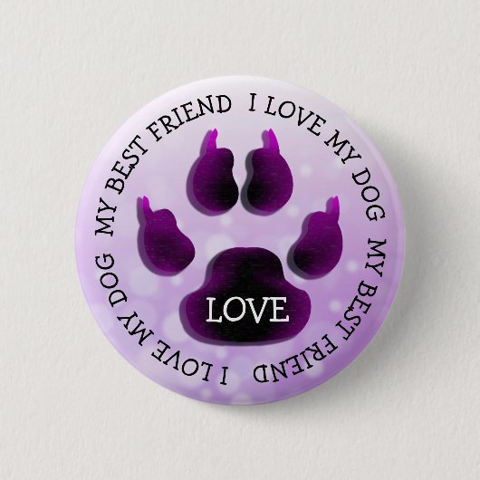 Mijn beste vriendenkring Afdrukhond Button (Voorkant)