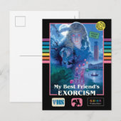 Mijn beste vriend's Exorcisme VHS Hoesje Briefkaart (Voorkant / Achterkant)