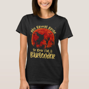 Mijn bezem brak dus nu ben ik een retender Hallowe T-shirt