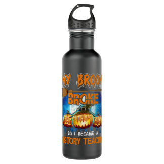 Mijn bezem brak, dus werd ik geschiedenisleraar waterfles 