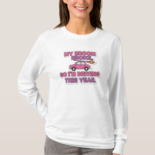 Mijn bezem brak Grappige Heks Quote Halloween Hu T-shirt