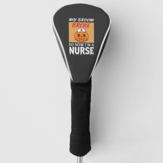 Mijn Bezem Brak Verpleegster Halloween Golfheadcover