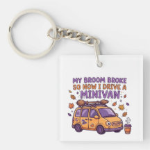 Mijn bezem is kapot dus nu rij ik in een minibusje