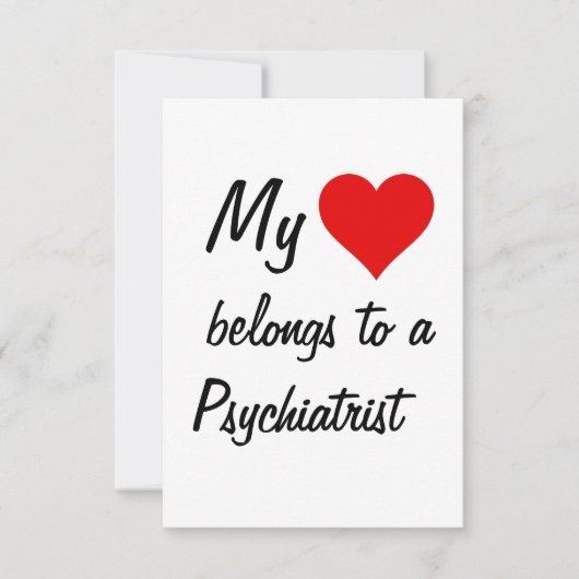 Mijn bezit is een Kaart van de psychiater (Voorkant)