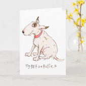 Mijn BFF is een Bullie Kaart (Gele Bloem)