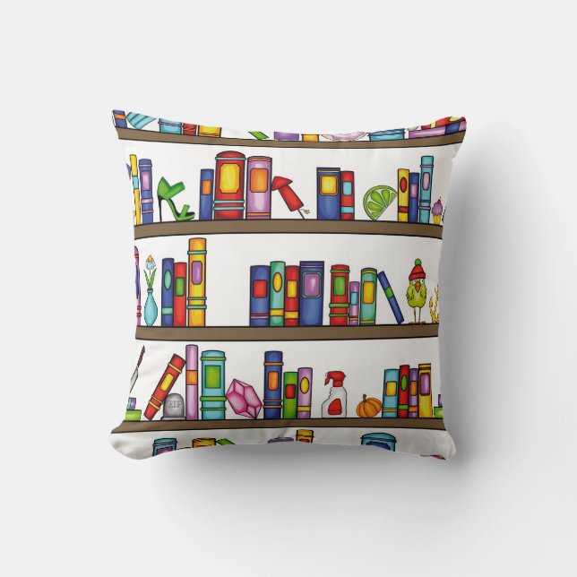 Mijn bibliotheek kussen (Voorkant)
