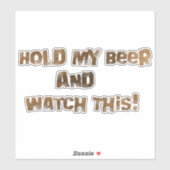 Mijn bier bekijken deze modder sticker (Vel)